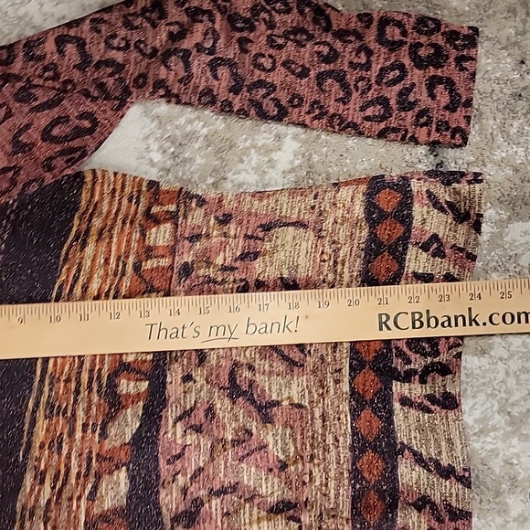 Ruby Cho designer vintage Silk metallic Pullover top blouse animal print Y2K 90s - Picture 9 of 9